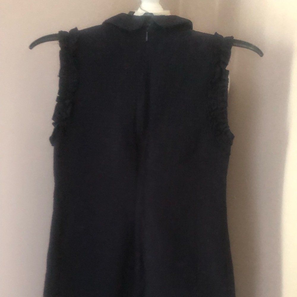 Zara Navy Sheath Mini Dress with beaded collar - Picture 9 of 9
